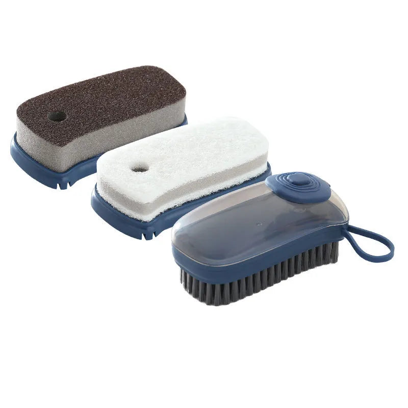 Cepillo de limpieza multifuncional con dispensador