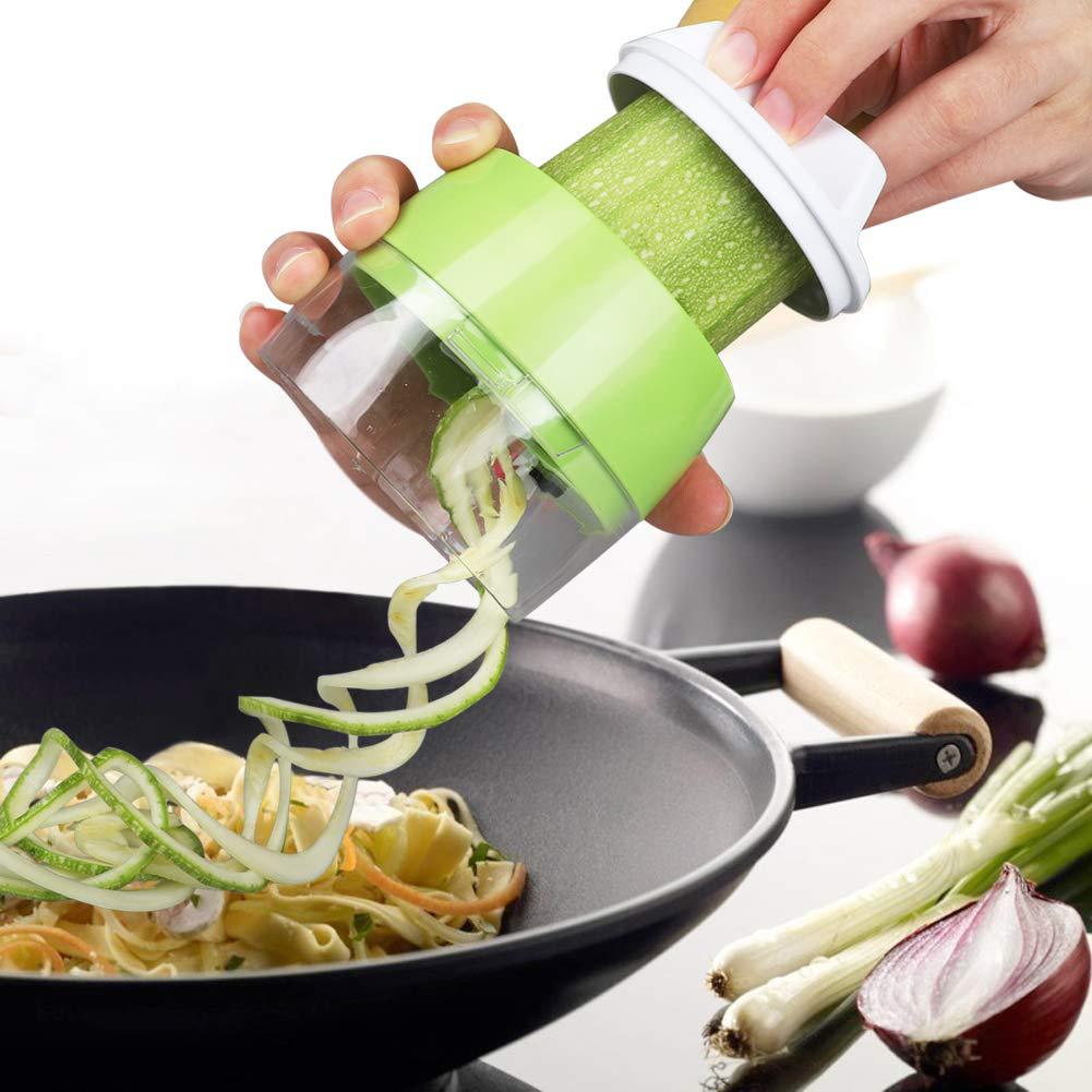 Cortador de verduras en espiral compacto.