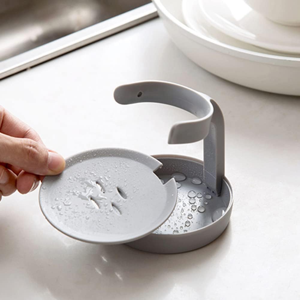 Cepillo de mano dispensador de jabon de cocina.