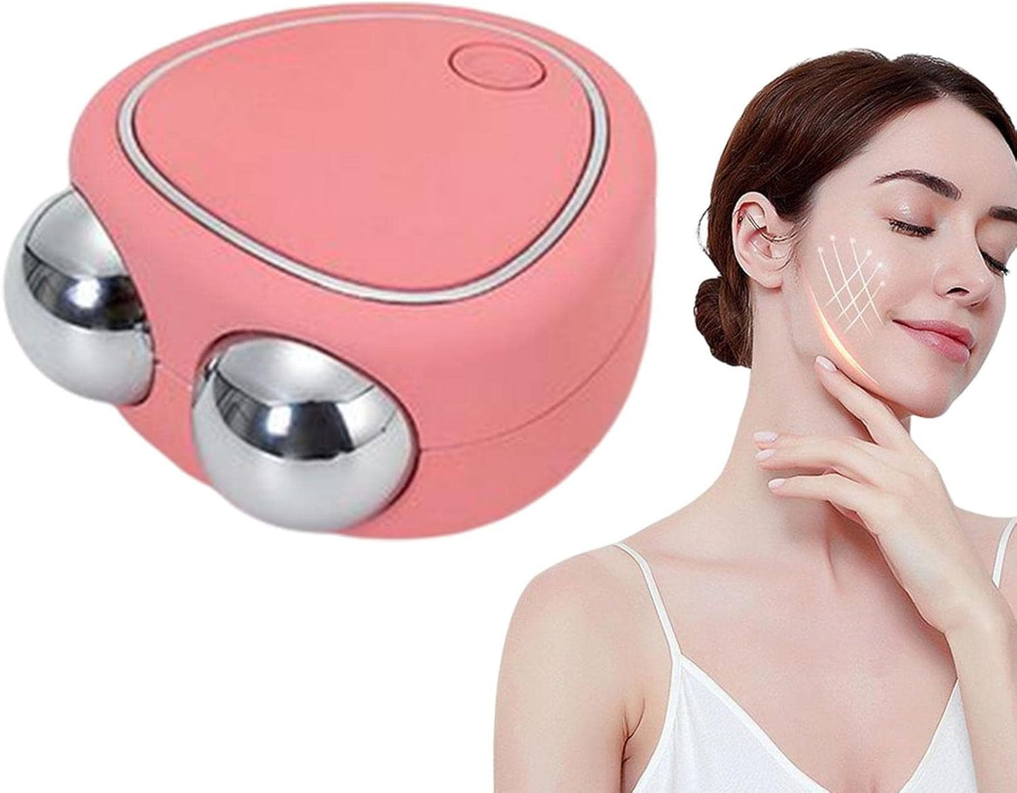 Masajeador de microcorriente facial.