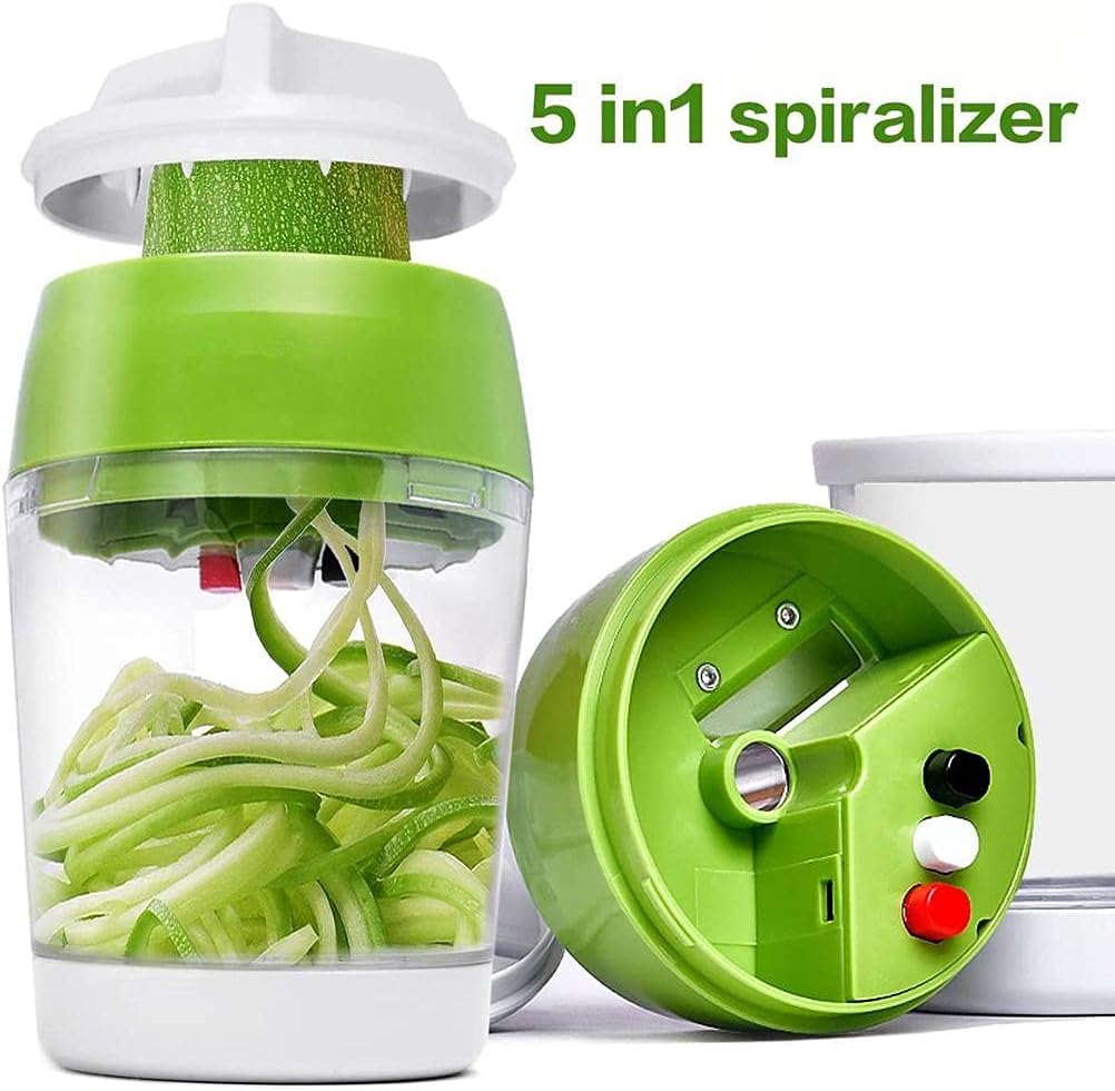 Cortador de verduras en espiral compacto.