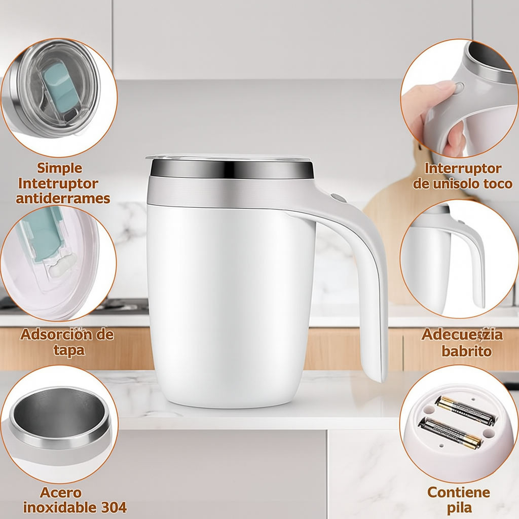 Taza automática con agitacion