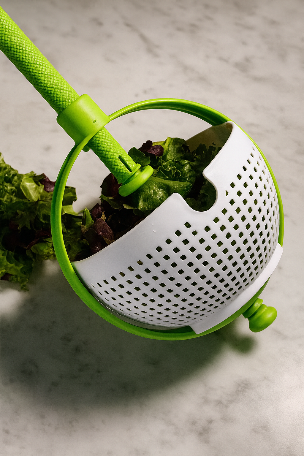 Escurridor de frutas y verduras giratorio.