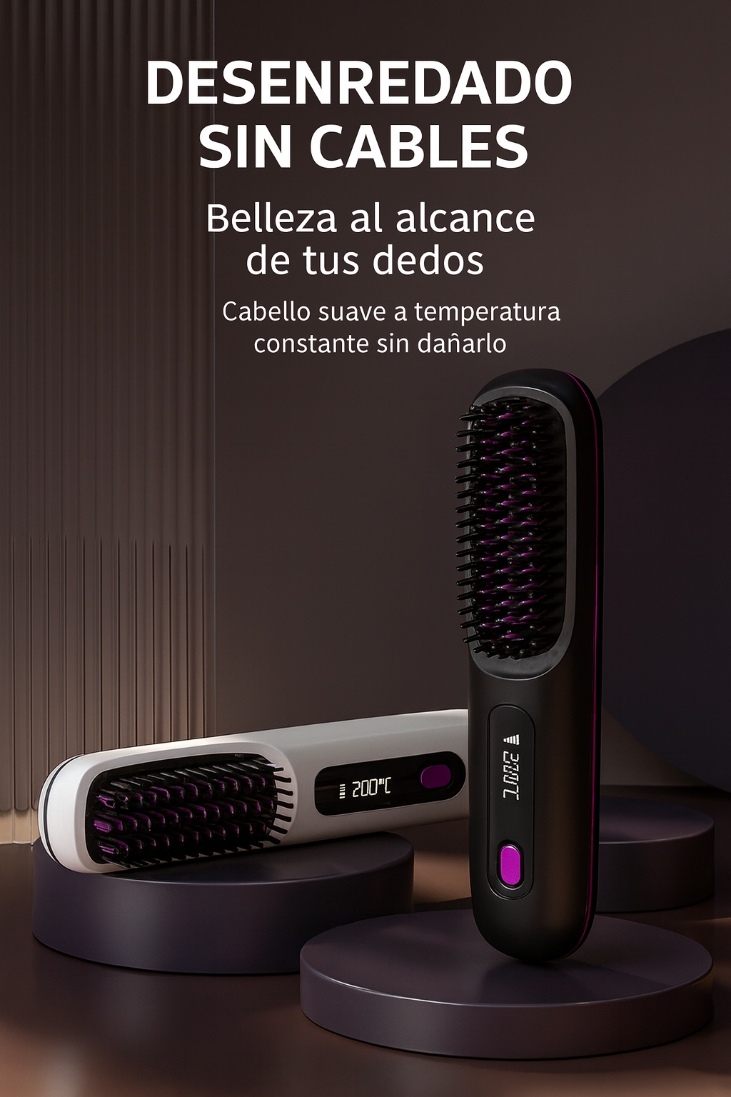 Cepillo Alisador Inalámbrico