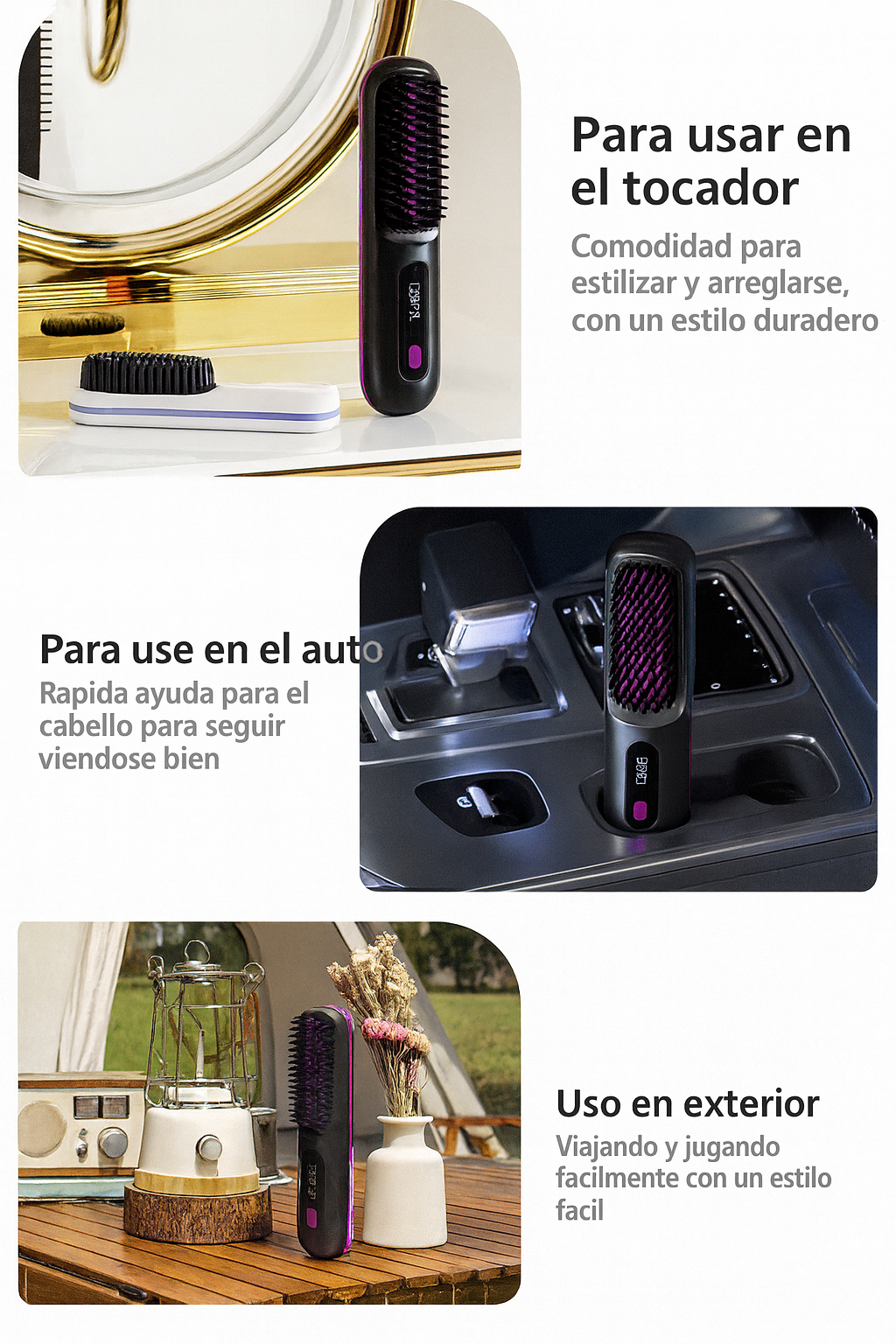 Cepillo Alisador Inalámbrico