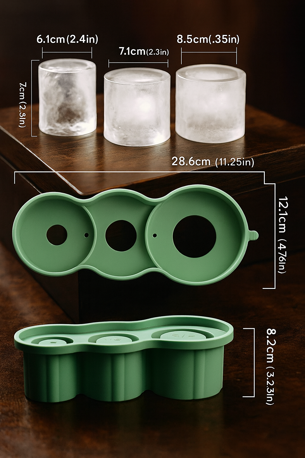 Molde de silicona de Hielo vasos Stanley.