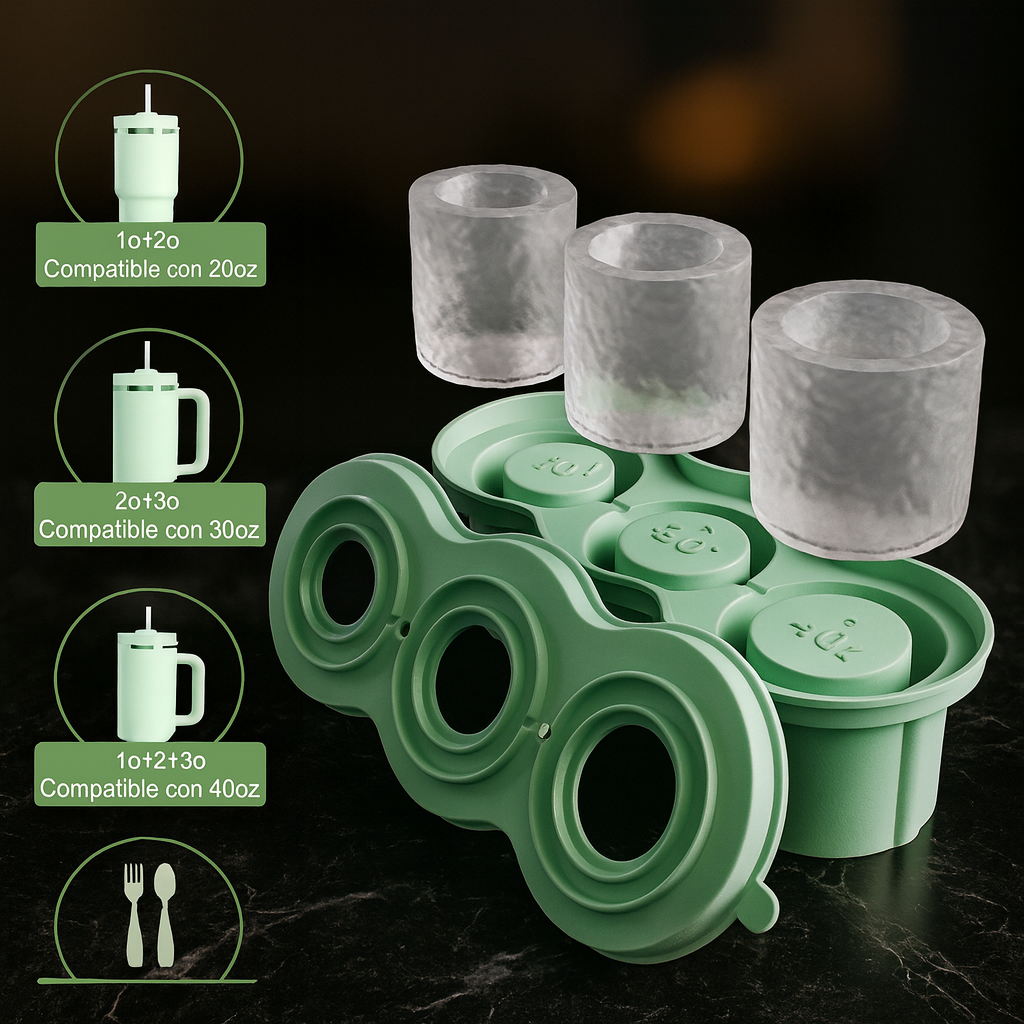 Molde de silicona de Hielo vasos Stanley.
