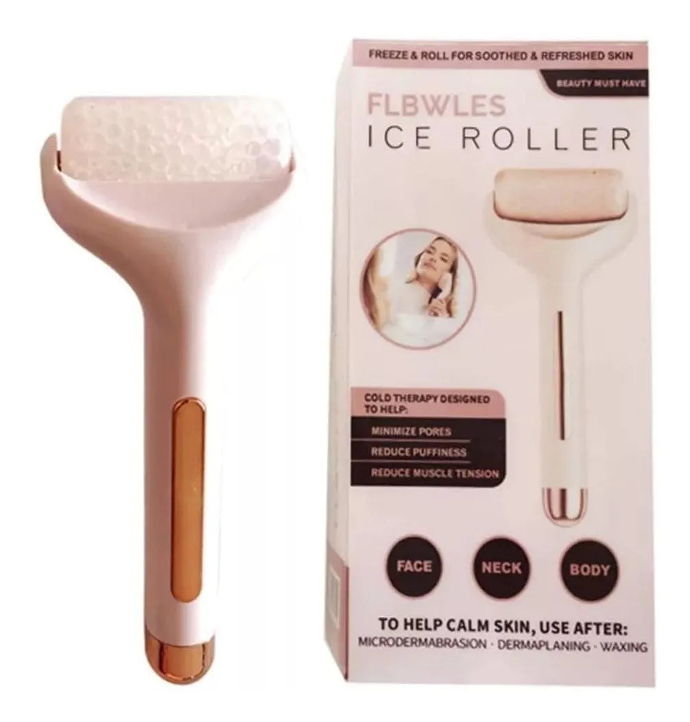 Rodillo facial de hielo.