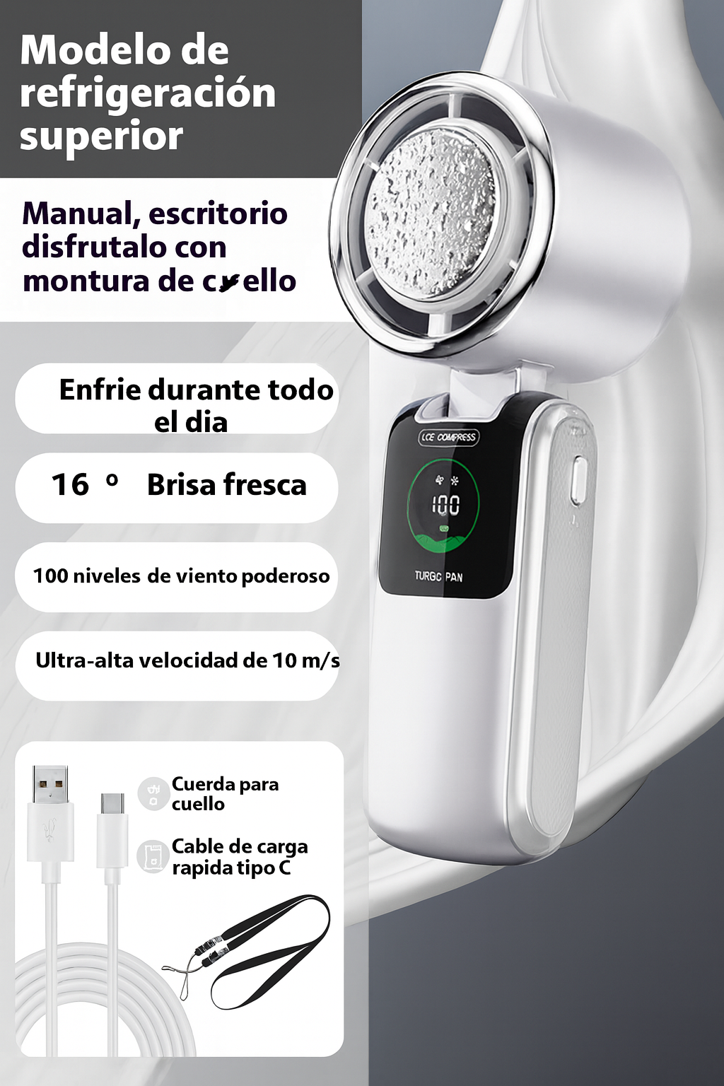 Ventilador portatil 400mAh
