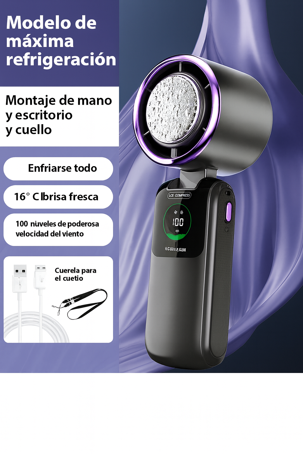 Ventilador portatil 400mAh