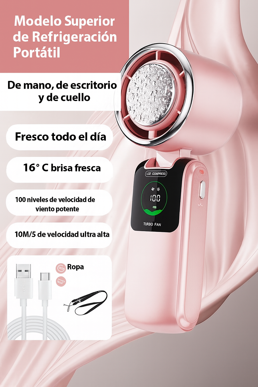 Ventilador portatil 400mAh