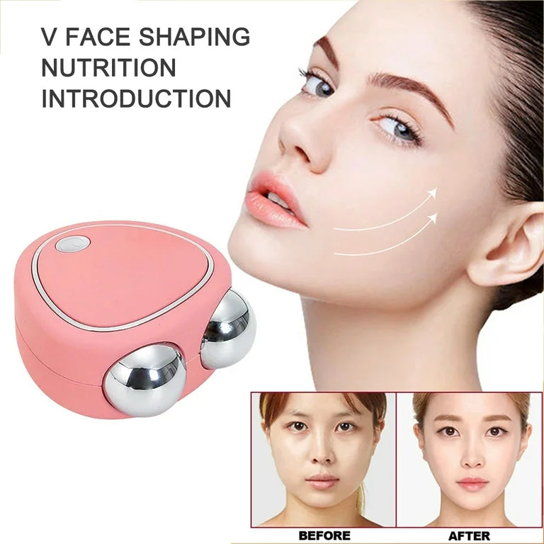 Masajeador de microcorriente facial.