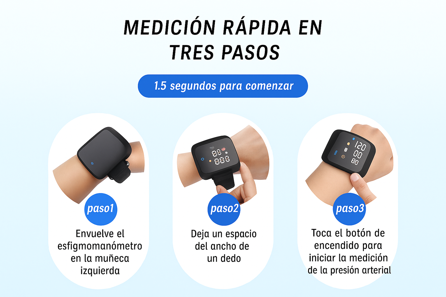 Pulsometro digital, con pantalla LED