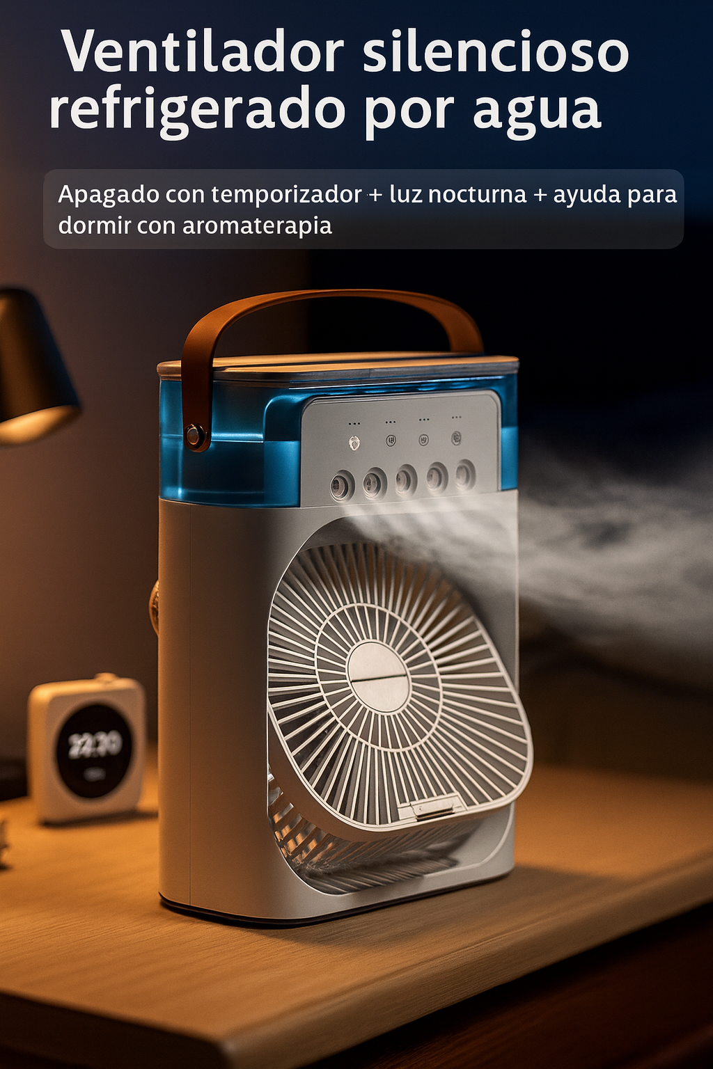 Mini Ventilador Aire Acondicionado Led