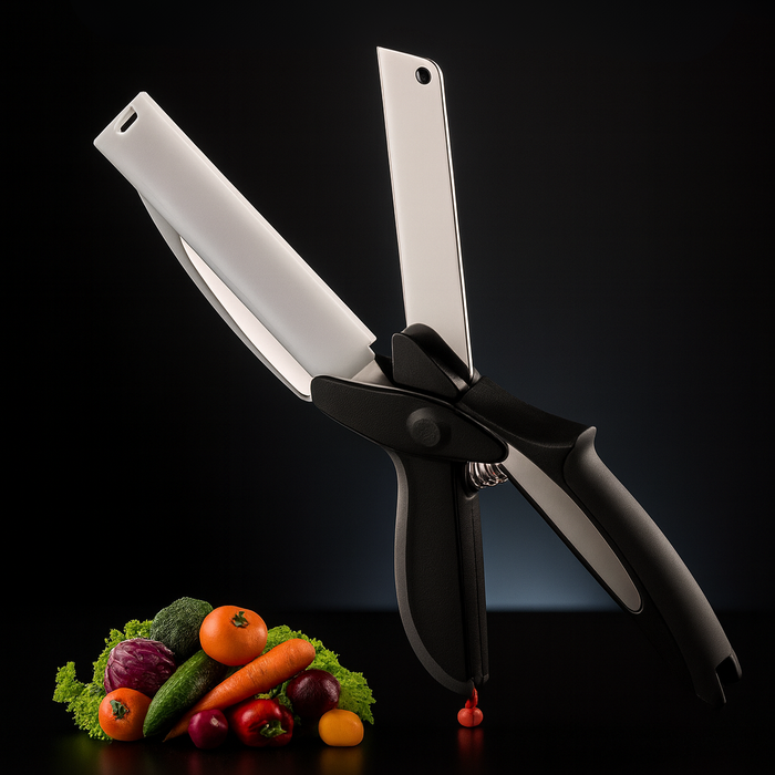 Cortador Cocina 2 En 1 Cuchillo Tijeras