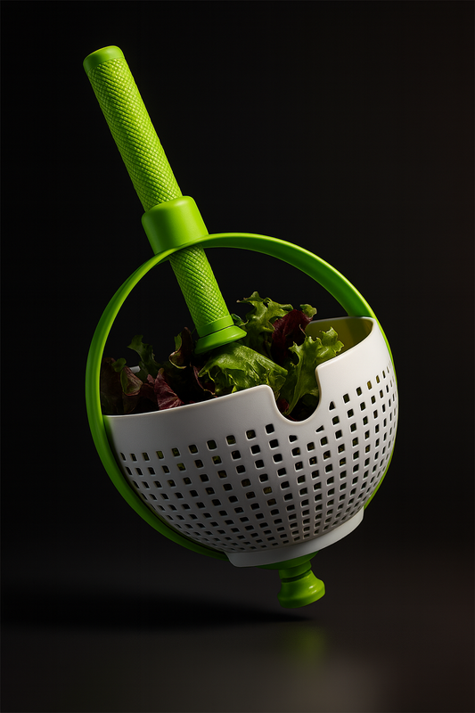 Escurridor de frutas y verduras giratorio.