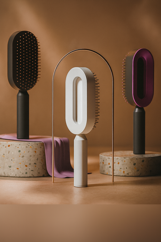 Cepillo de Cabello Auto-Limpiante