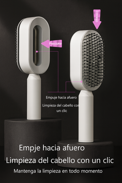 Cepillo de Cabello Auto-Limpiante