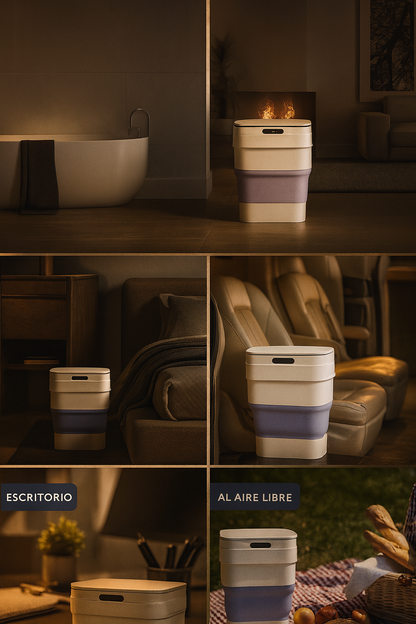 Cubo de Basura Inteligente Plegable