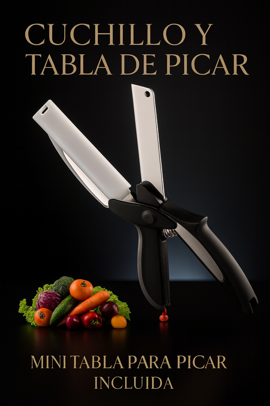 Cortador Cocina 2 En 1 Cuchillo Tijeras
