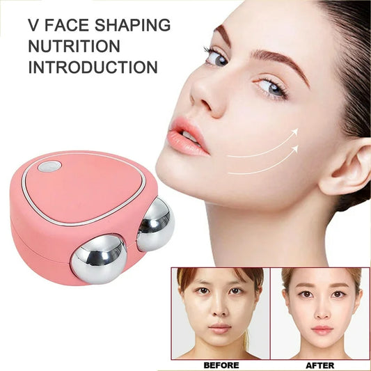 Masajeador de microcorriente facial.