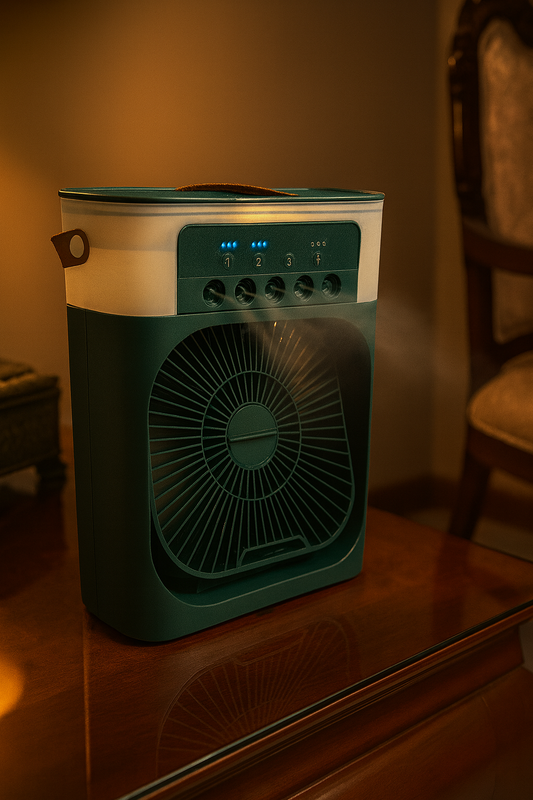 Mini Ventilador Aire Acondicionado Led