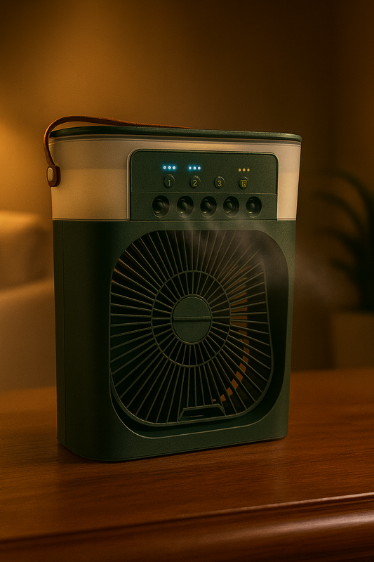 Mini Ventilador Aire Acondicionado Led